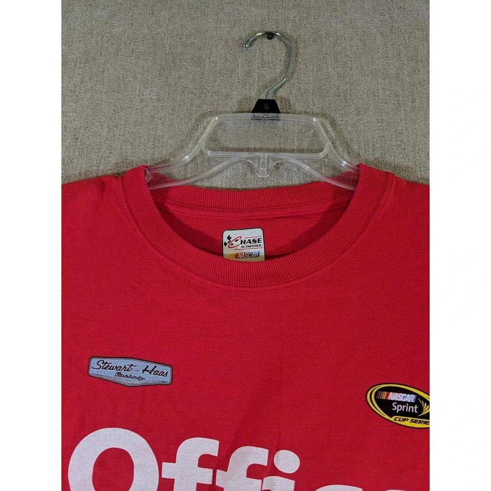 Chase Authentics Nascar Men's T Shirt Red XL Cotton Tony Stewart Haas Racing‎